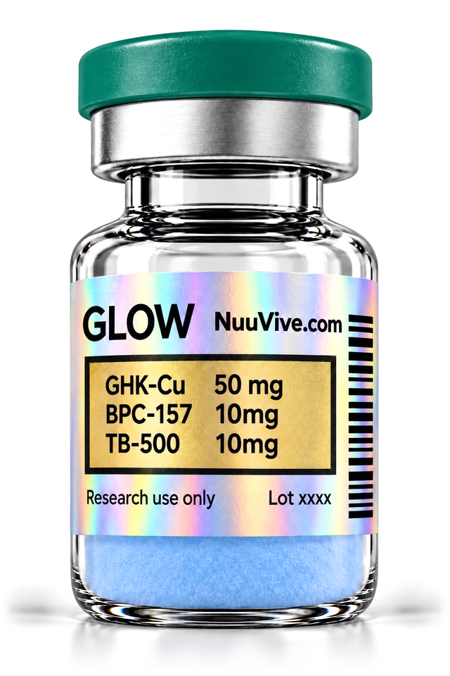 GHK-Cu + BPC-157 + TB-500 Blend (70 mg), GHK-Cu 50 mg + BPC-157 10 mg + TB-500 10 mg in one vial